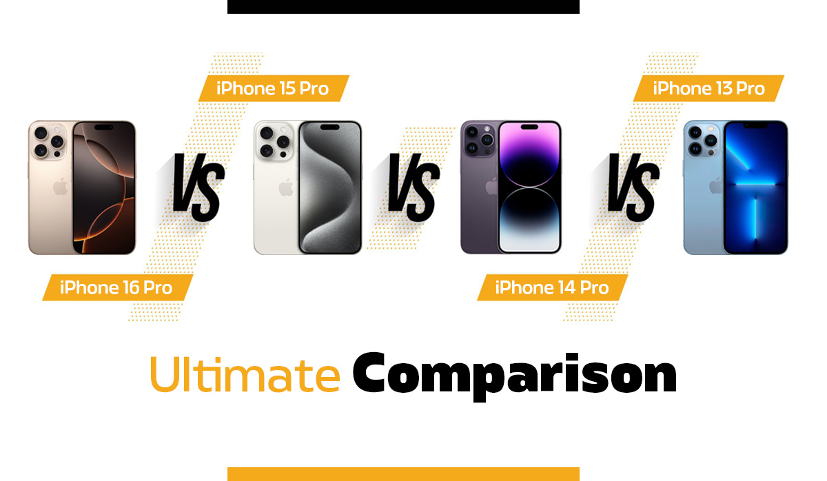 iPhone 16 Pro vs. 15 Pro vs. 14 Pro vs. 13 Pro (Ultimate Comparison)